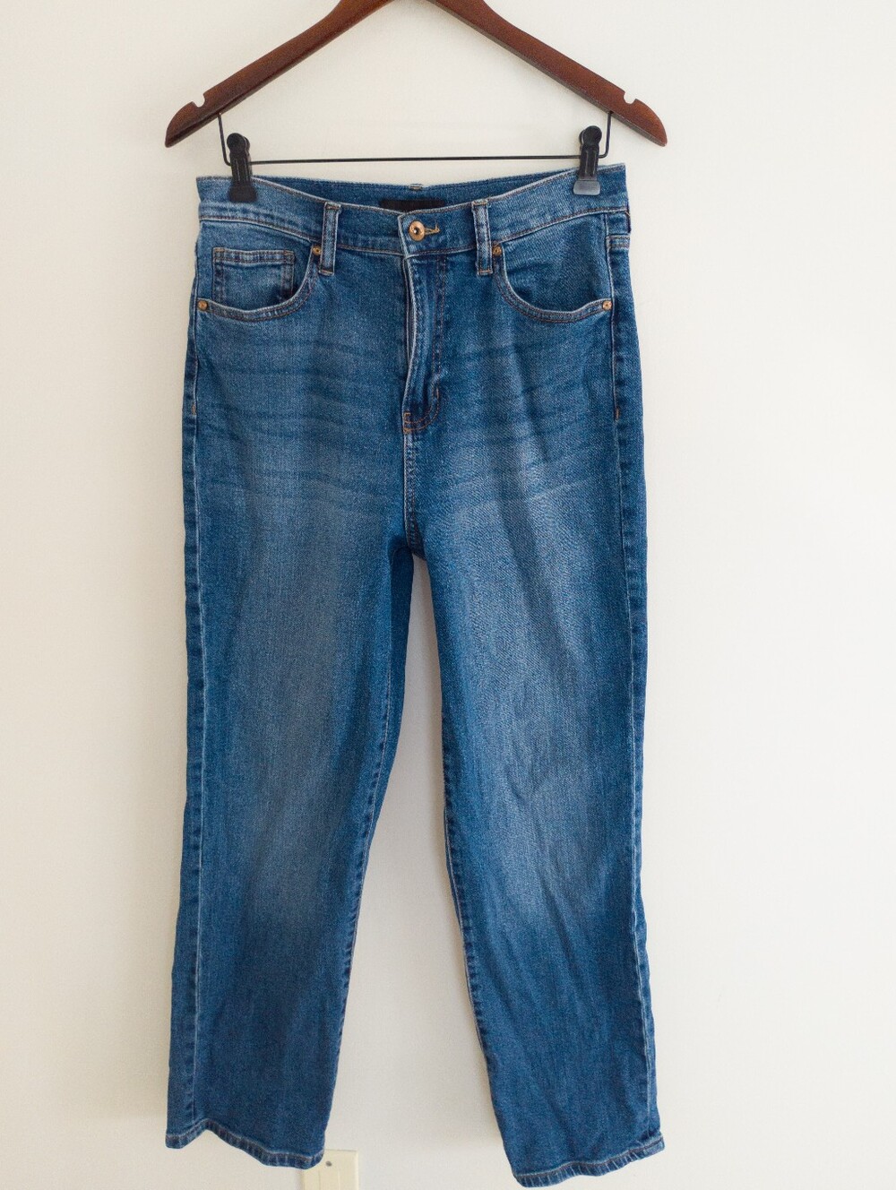 Kendall + Kylie The High Rise Skater Jeans Size 28 Medium Wash Stretch